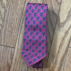 Vintage Hermes Tie - maroon/burgundy